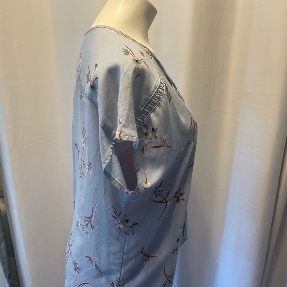 Como Vintage Women's Floral Boho Short Sleeve Top - Picture 6 of 9